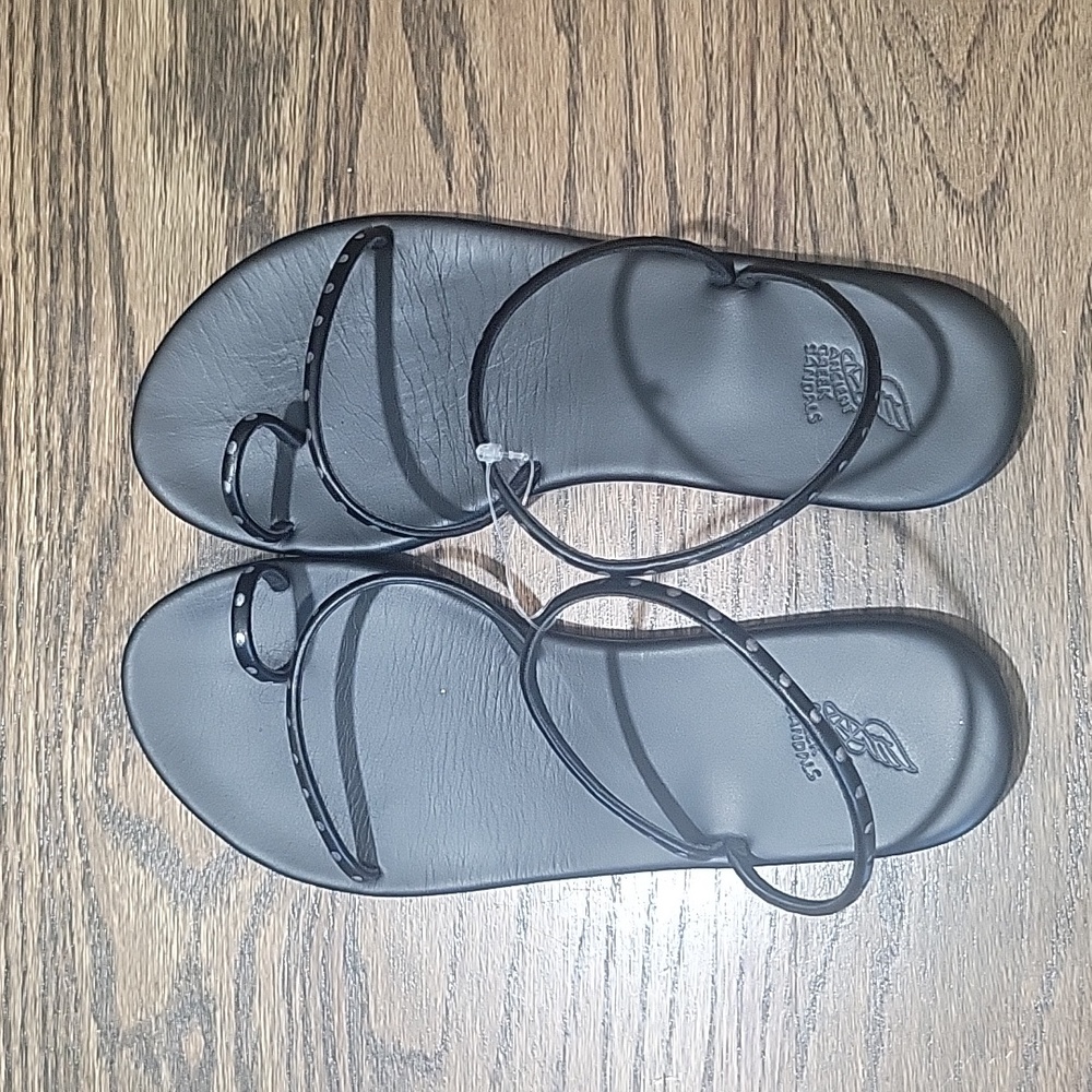 ANCIENT GREEK SANDALS | ASTRO Black Sandals